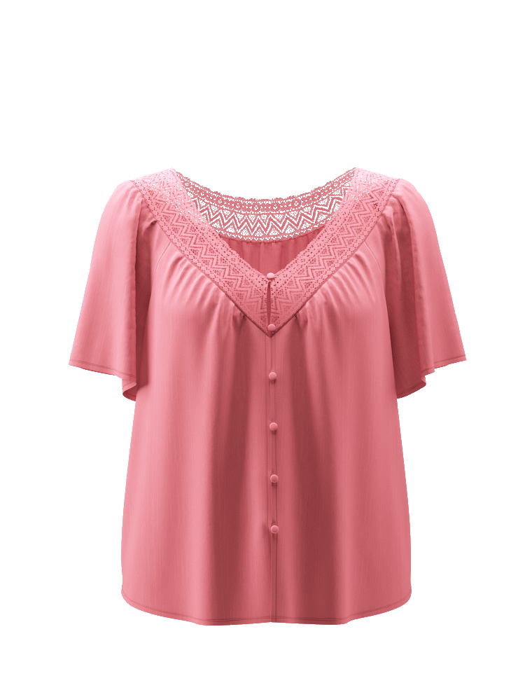 Lace top 3D virtual sample